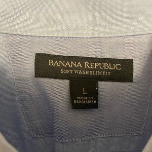 Various patterns of Banana Republic mens button down shirt bundle of 3